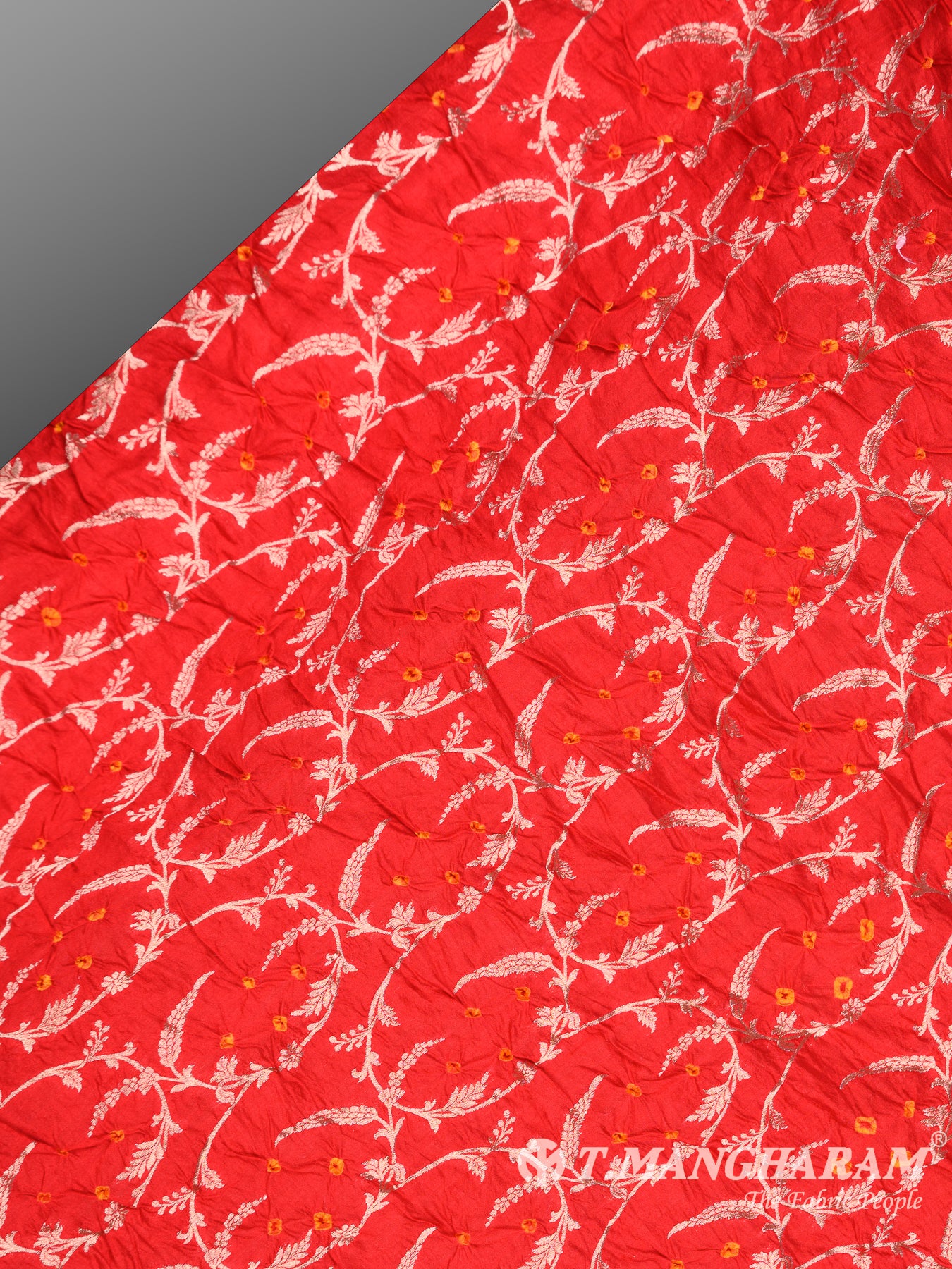 Red Banaras Fabric - EB5780 view-2