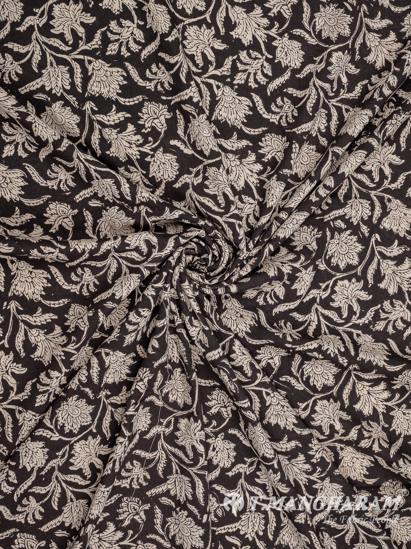 Black Cotton Fabric - EC8251 view-1