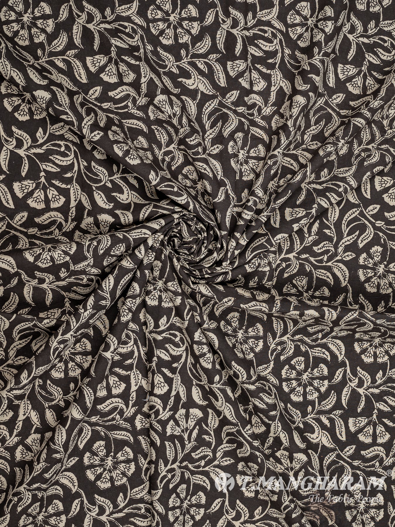 Black Cotton Fabric - EC8227 view-1