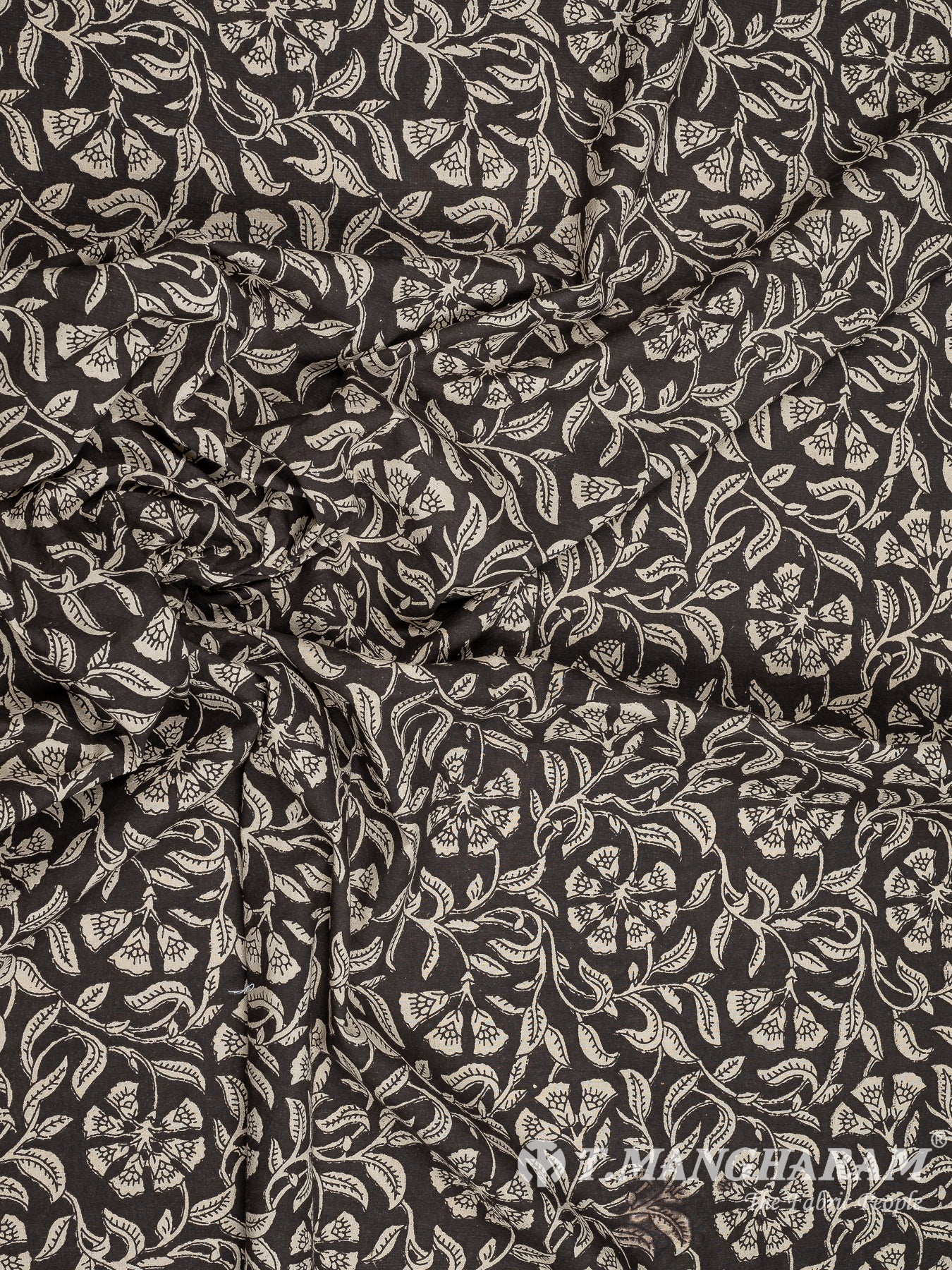 Black Cotton Fabric - EC8227 view-4