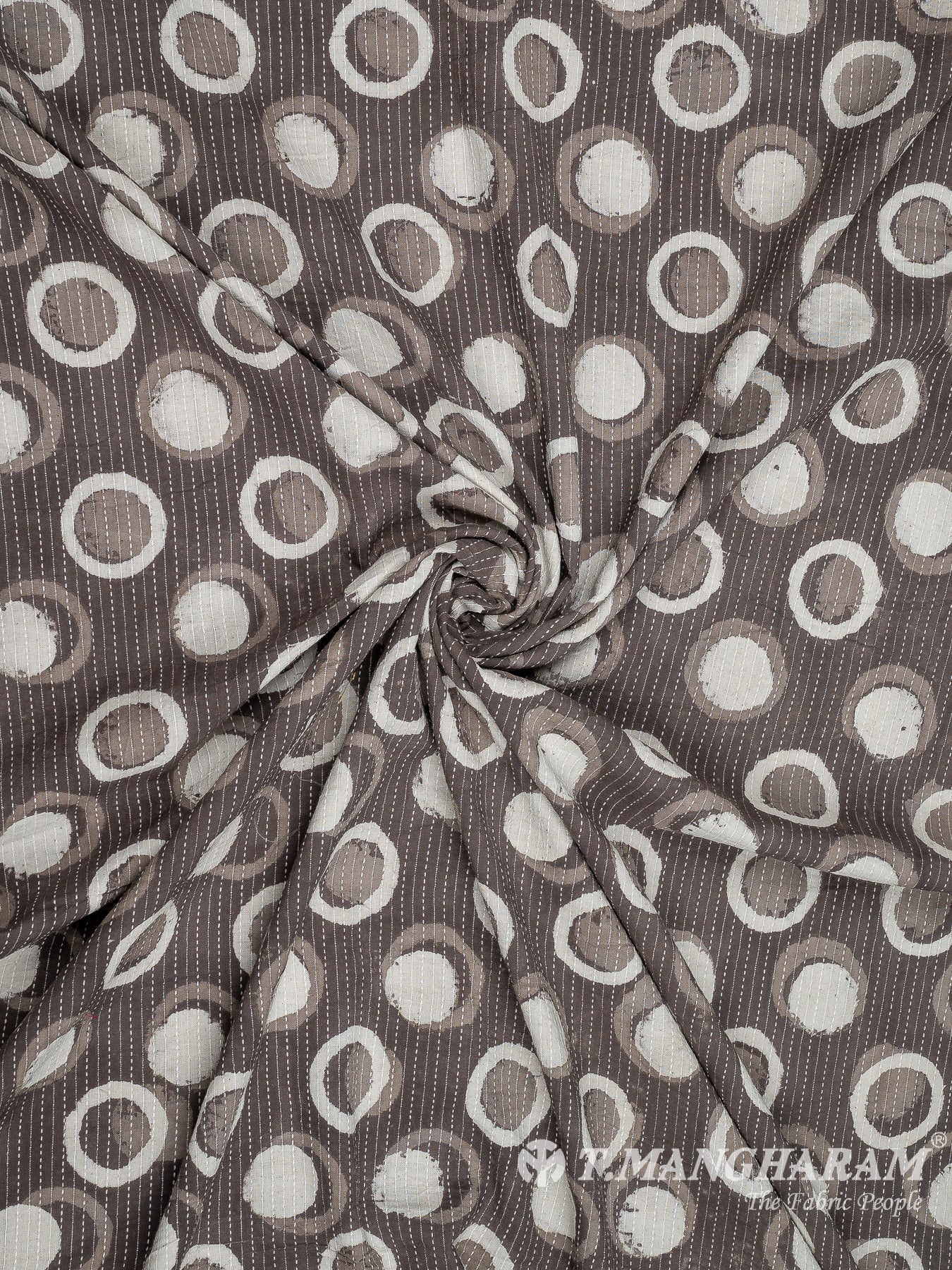 Brown Cotton Fabric - EC8217 view-1