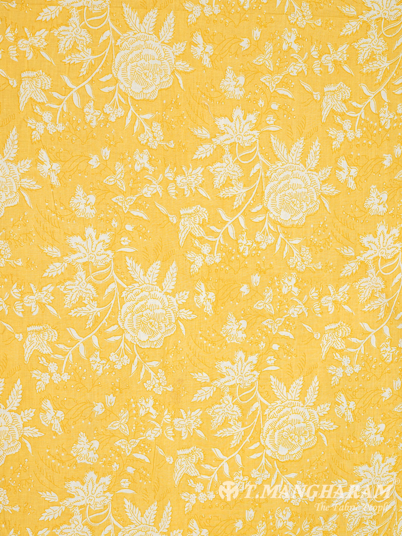 Yellow Cotton Fabric - EC8311 view-3