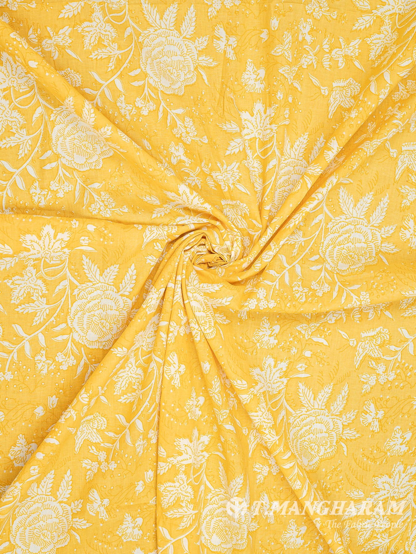 Yellow Cotton Fabric - EC8311 view-1