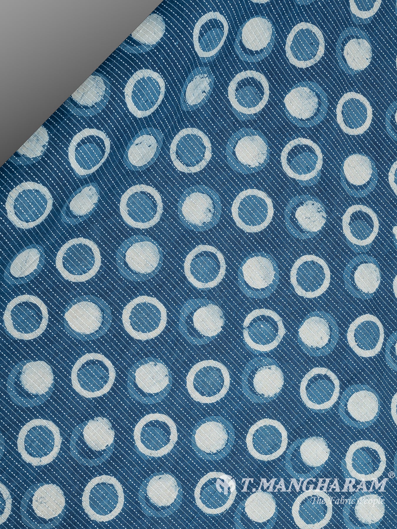 Blue Cotton Fabric - EC8216 view-2