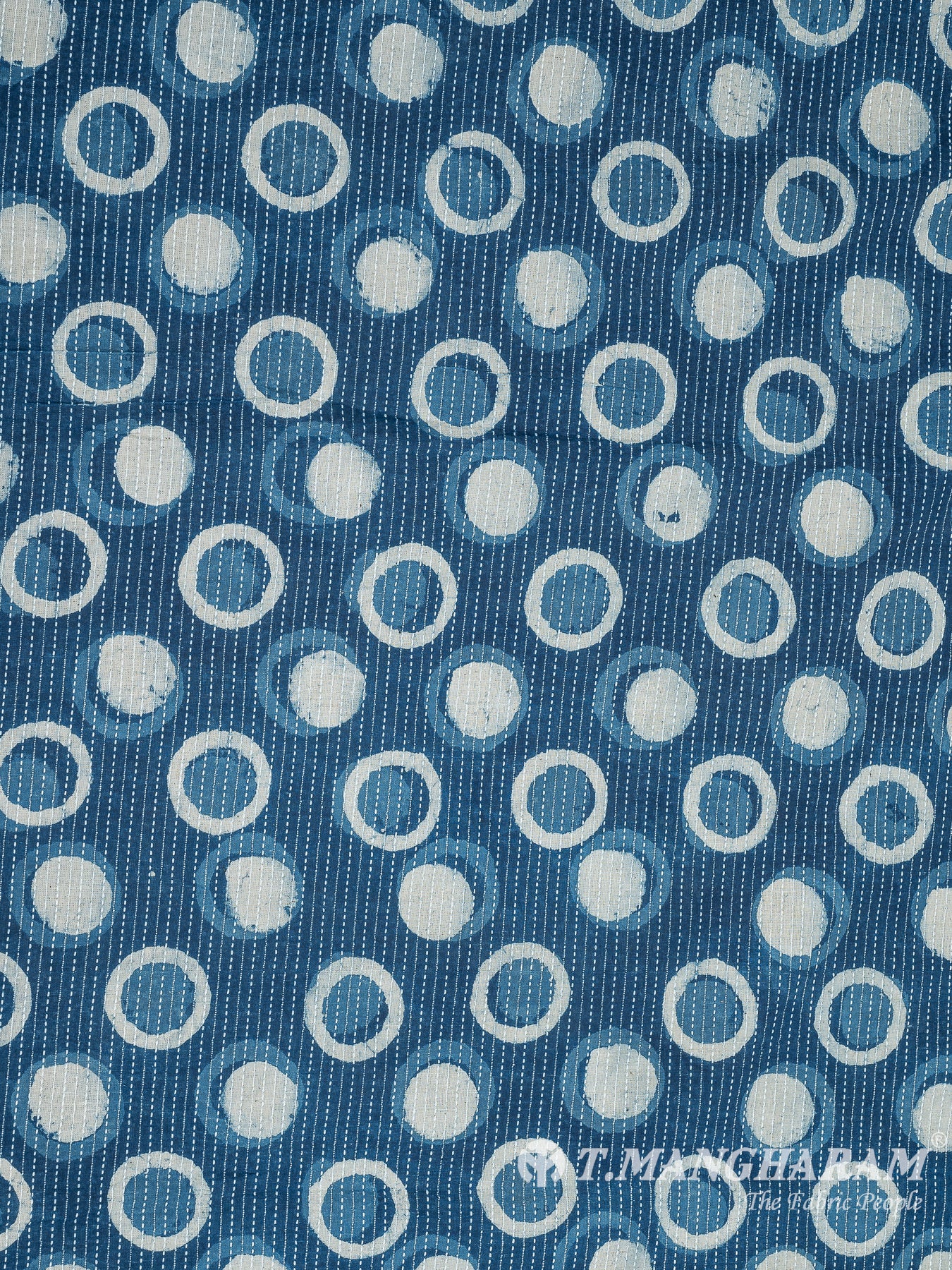 Blue Cotton Fabric - EC8216 view-3
