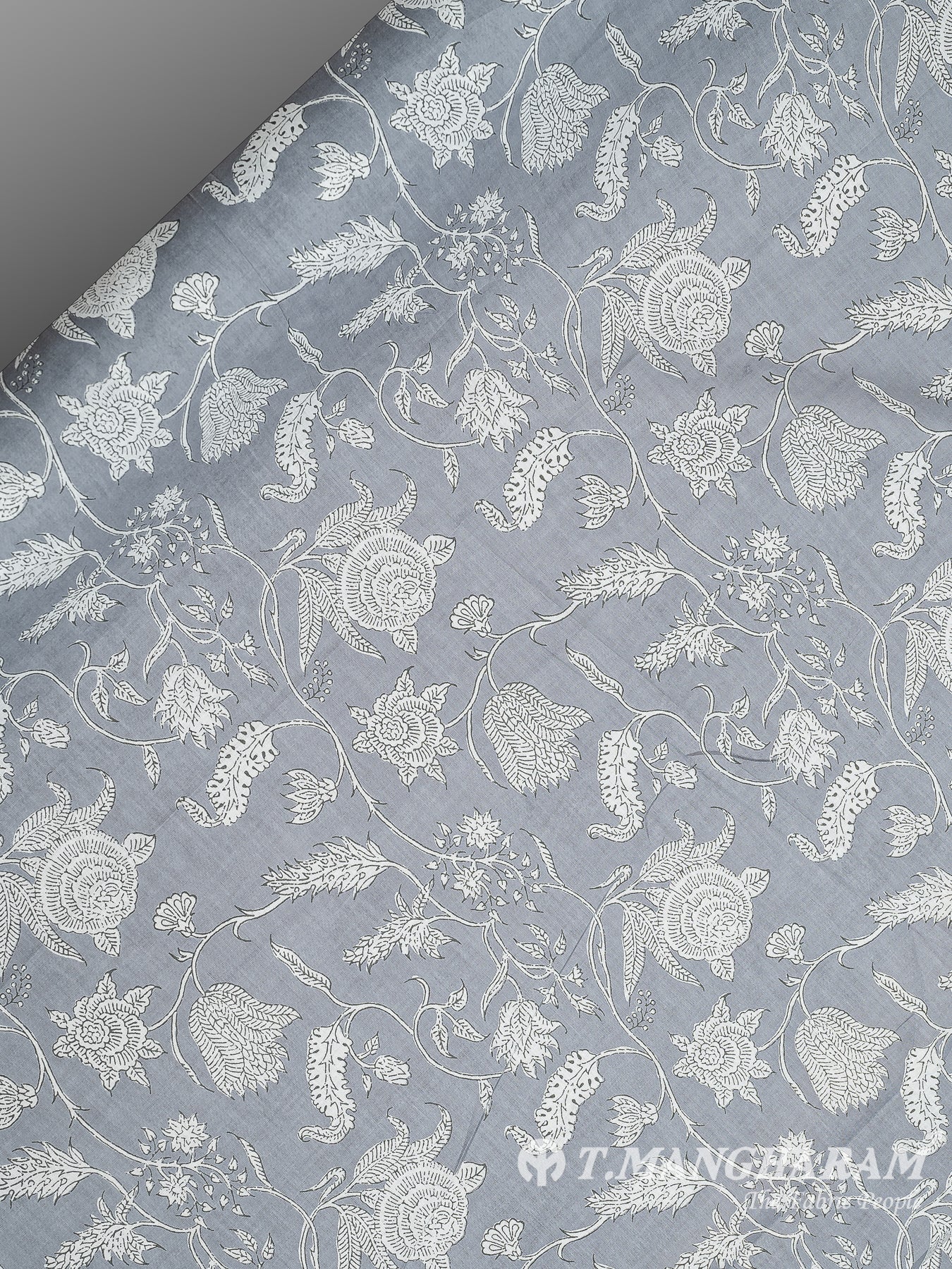 Grey Cotton Fabric - EC8341 view-2