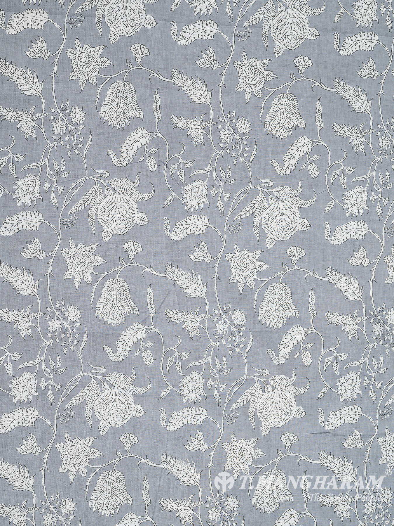 Grey Cotton Fabric - EC8341 view-3