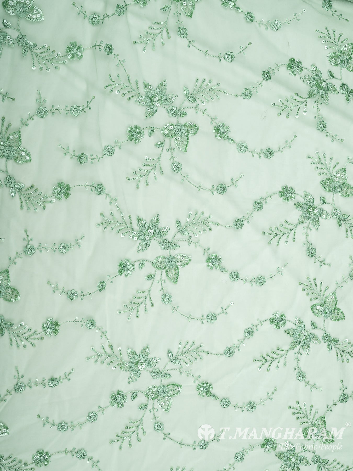 Green Net Embroidery Fabric - EA2902 view-3