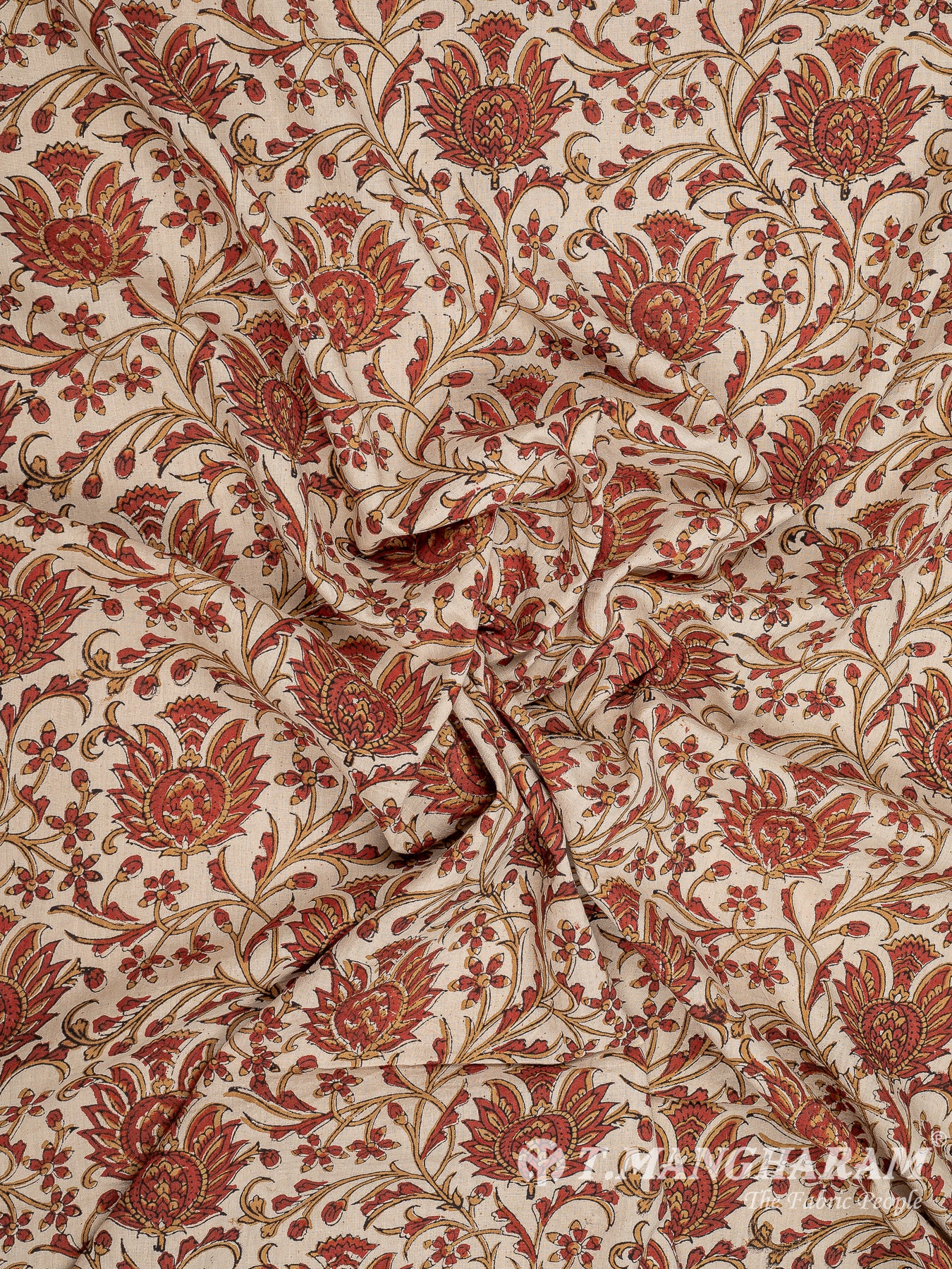Beige Cotton Fabric - EC8252 view-4