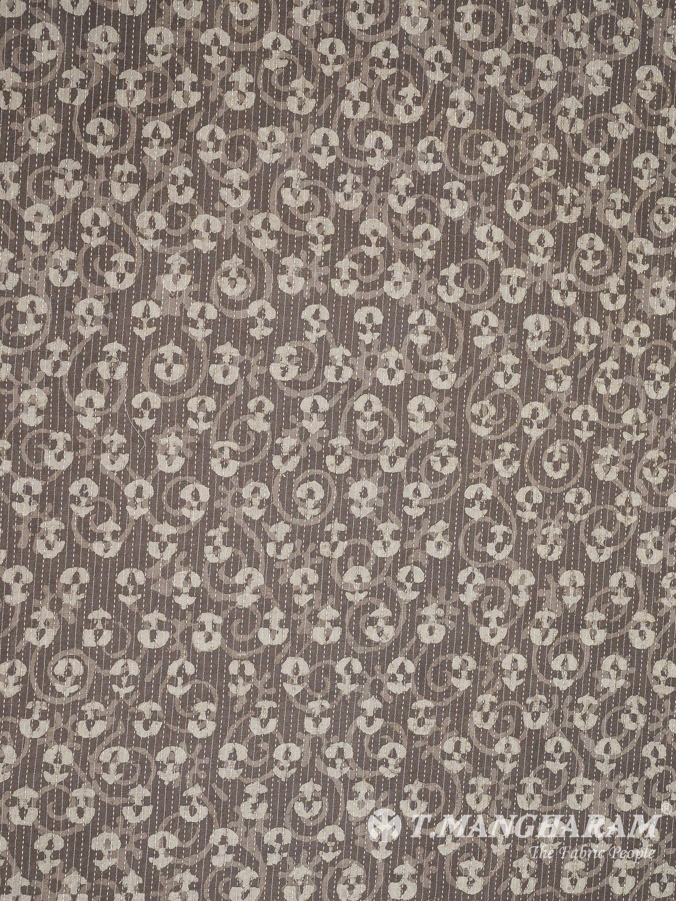 Brown Cotton Fabric - EC8214 view-3