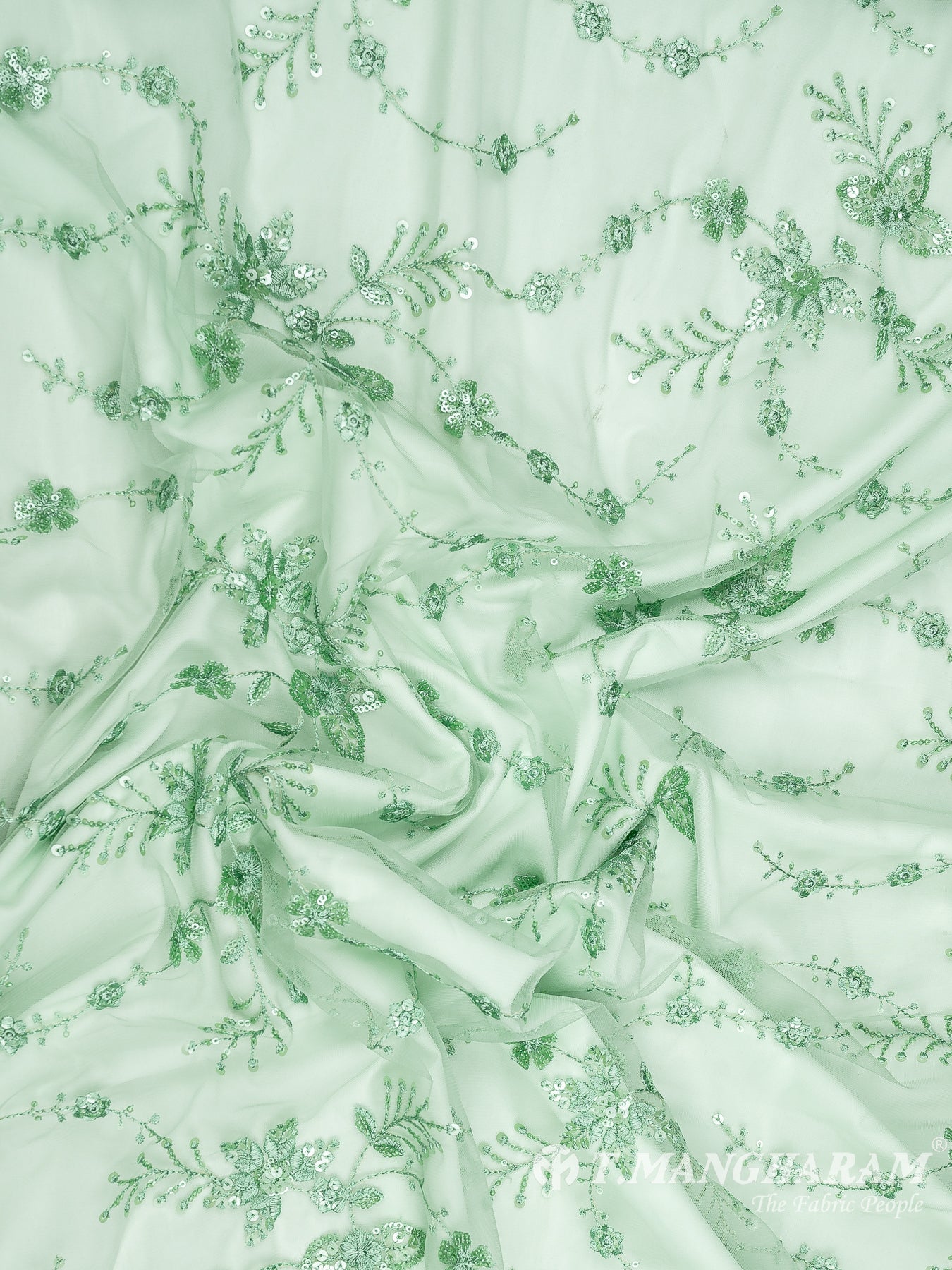 Green Net Embroidery Fabric - EA2902 view-4