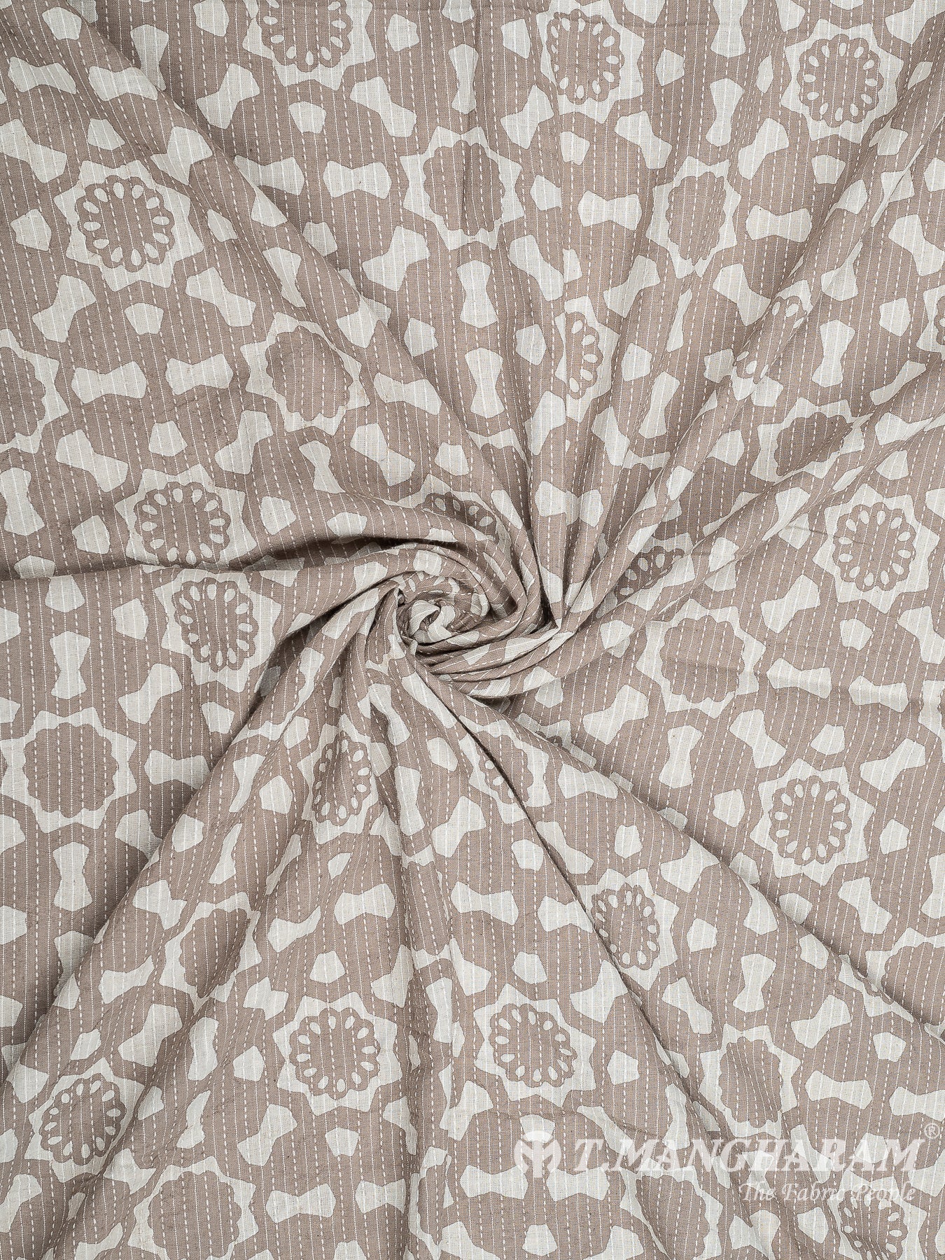 Brown Cotton Fabric - EC8212 view-1