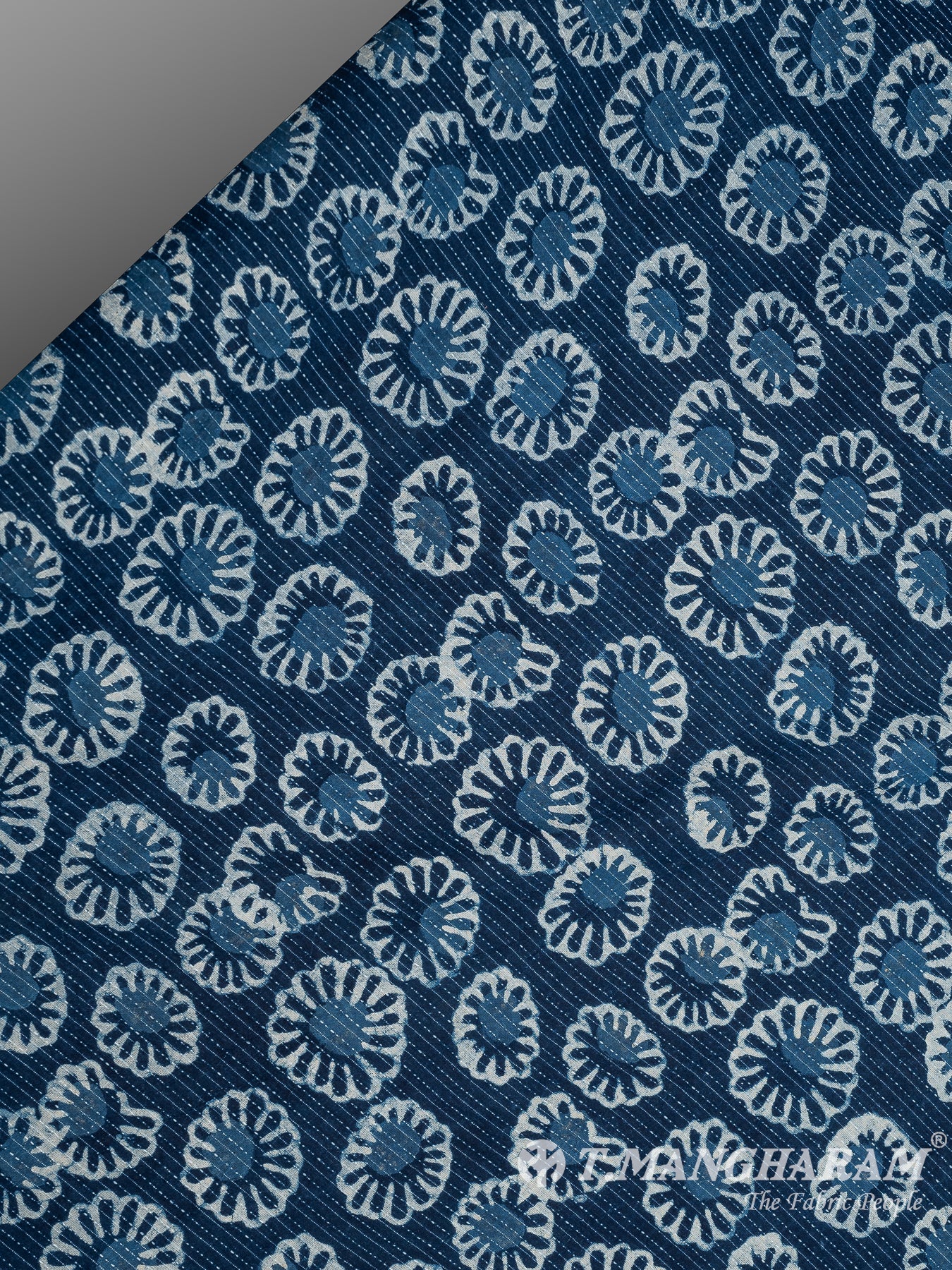 Blue Cotton Fabric - EC8213 view-2