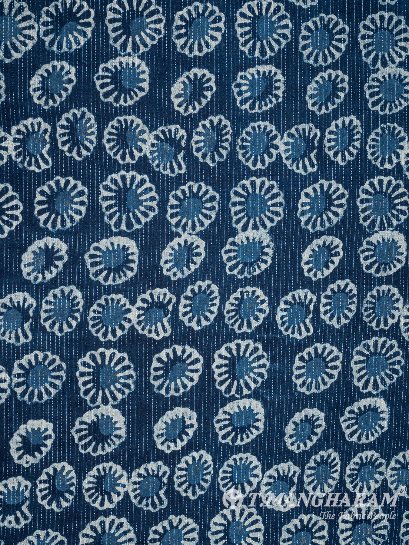 Blue Cotton Fabric - EC8213 view-3