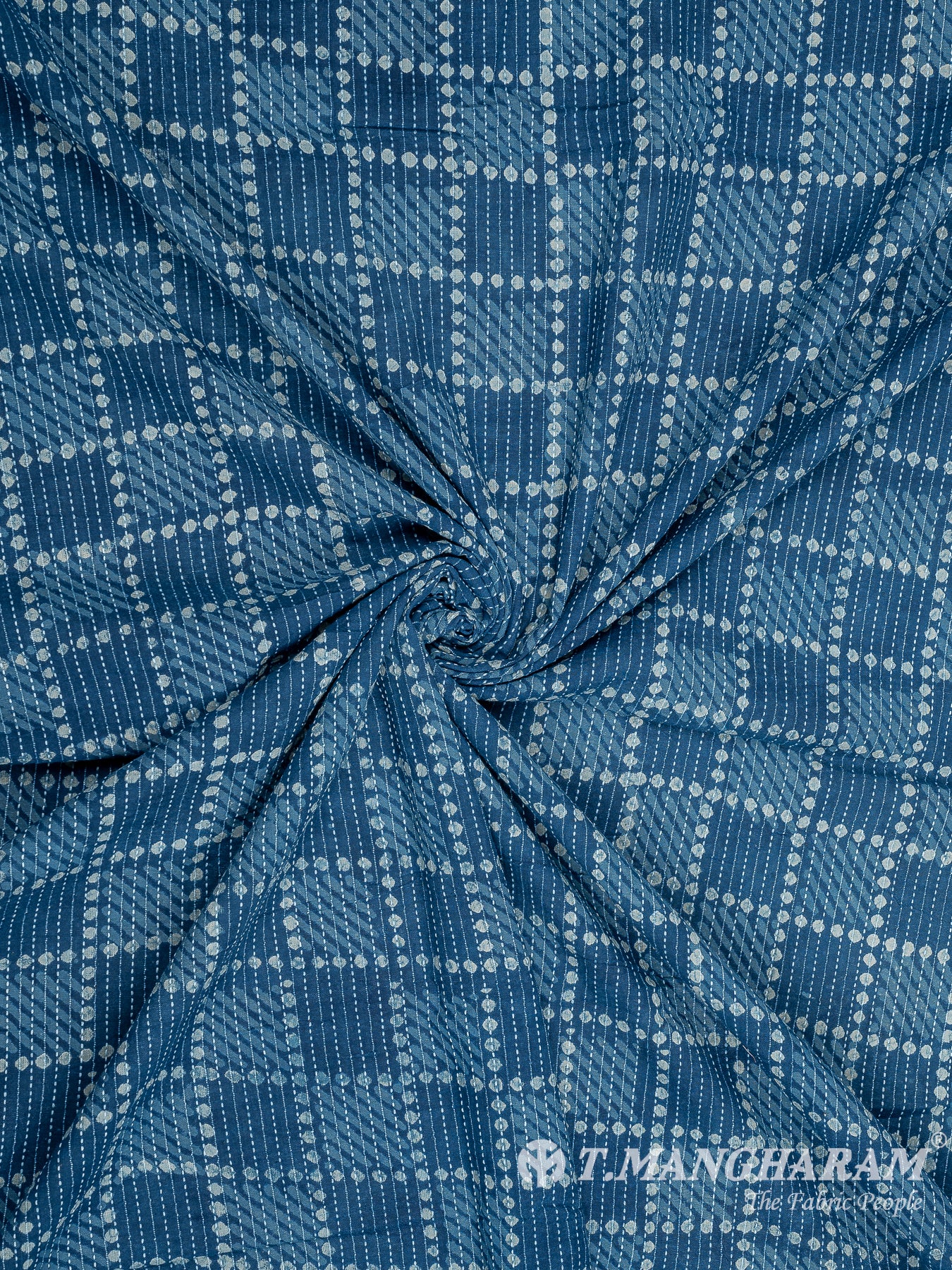 Blue Cotton Fabric - EC8206 view-1