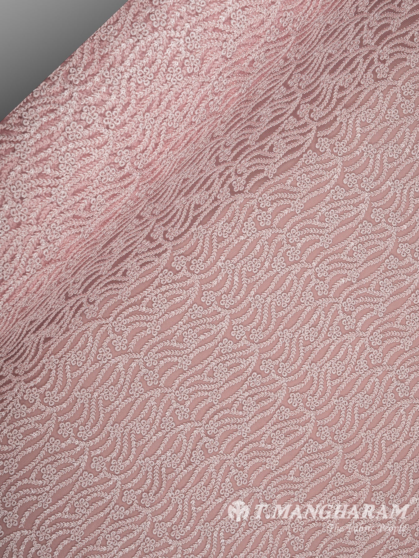 Peach Net Embroidery Fabric - EC8431 view-2