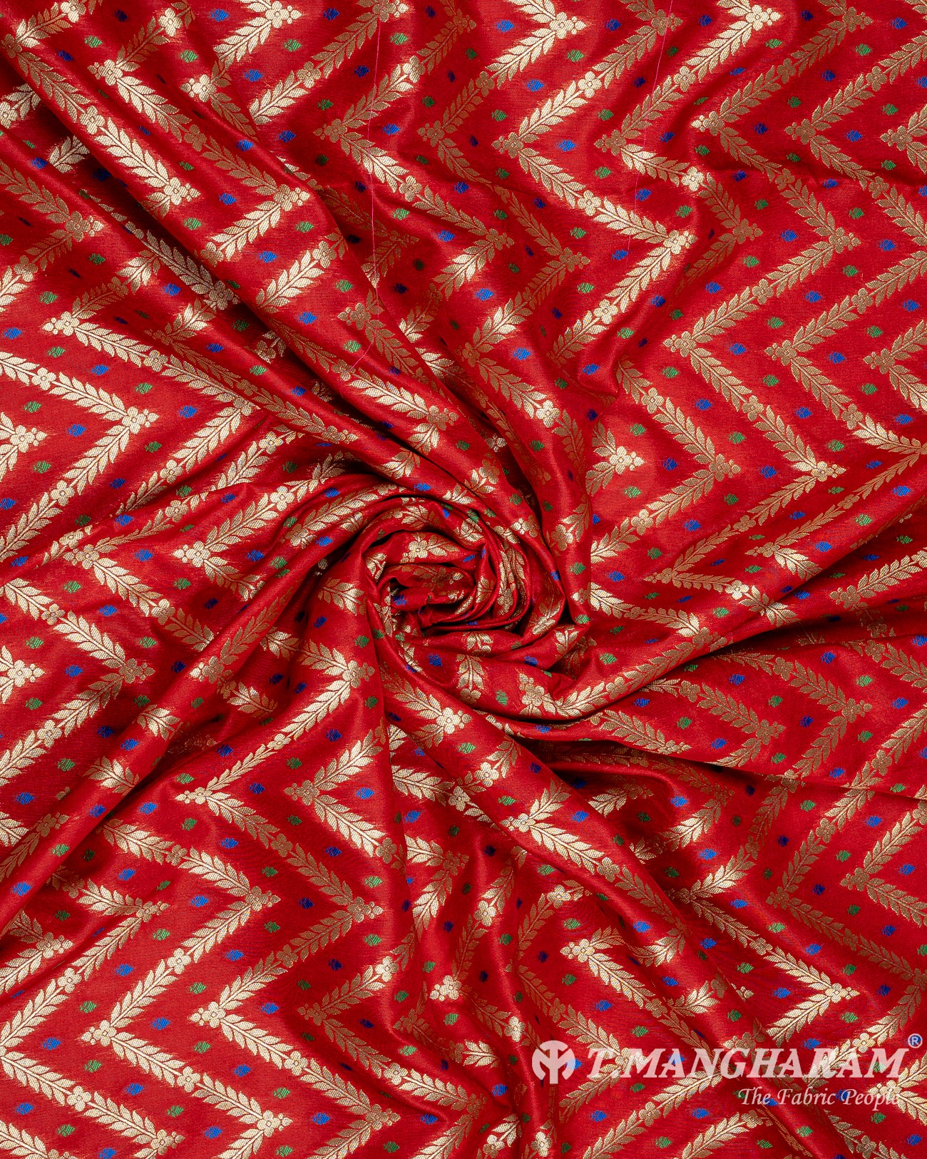 Maroon Banaras Fabric - EC9467 view-1