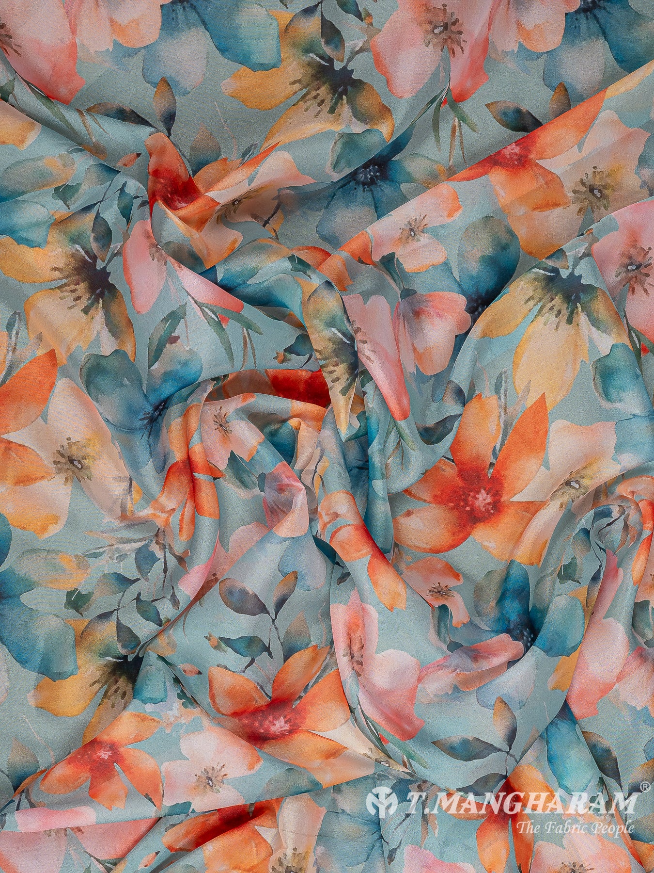 Blue Organza Fabric - EC11198