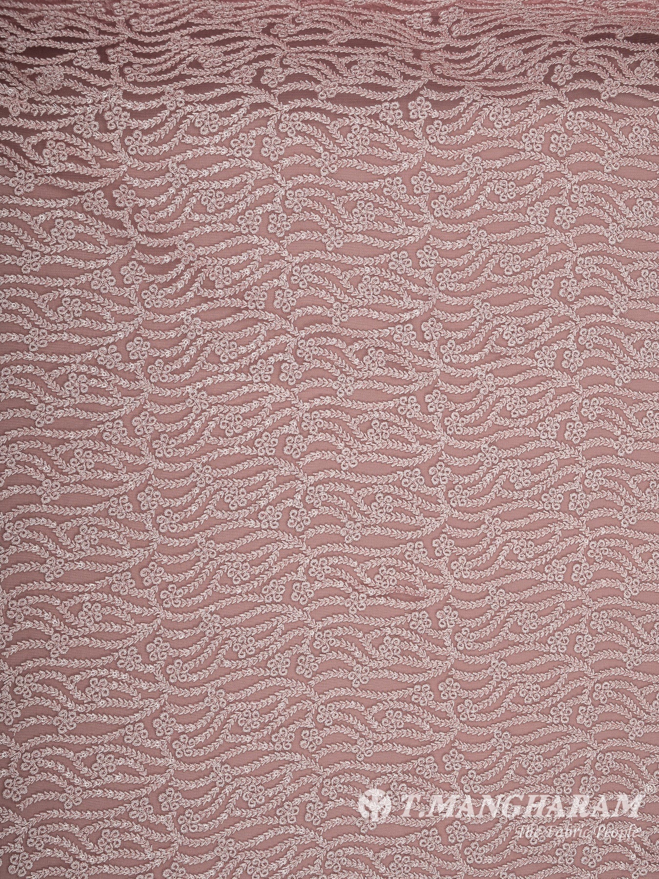 Peach Net Embroidery Fabric - EC8431 view-3