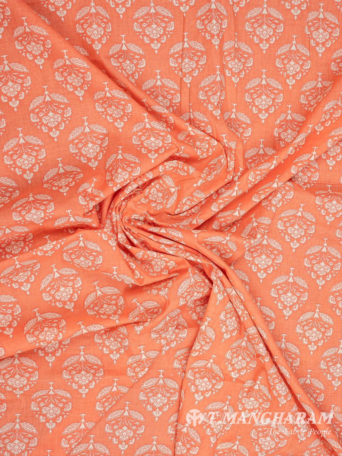 Peach Cotton Fabric - EC8343 view-4
