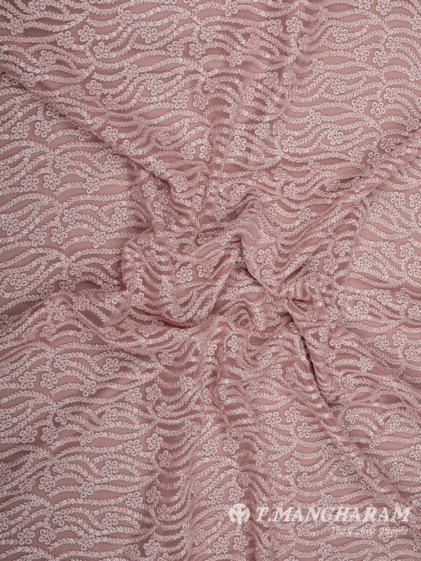 Peach Net Embroidery Fabric - EC8431 view-4