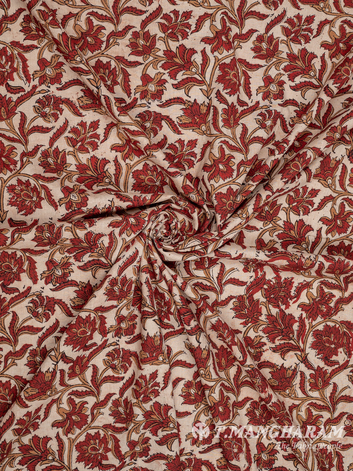 Beige Cotton Fabric - EC8247 view-1