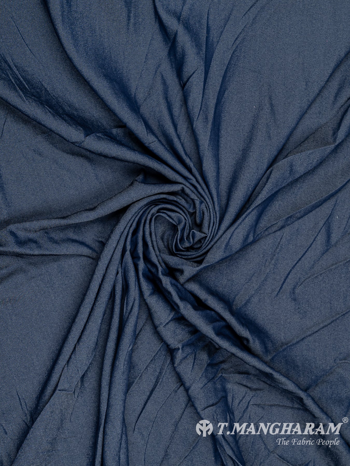 Blue Denim Embroidery Fabric - EB6553 view-1