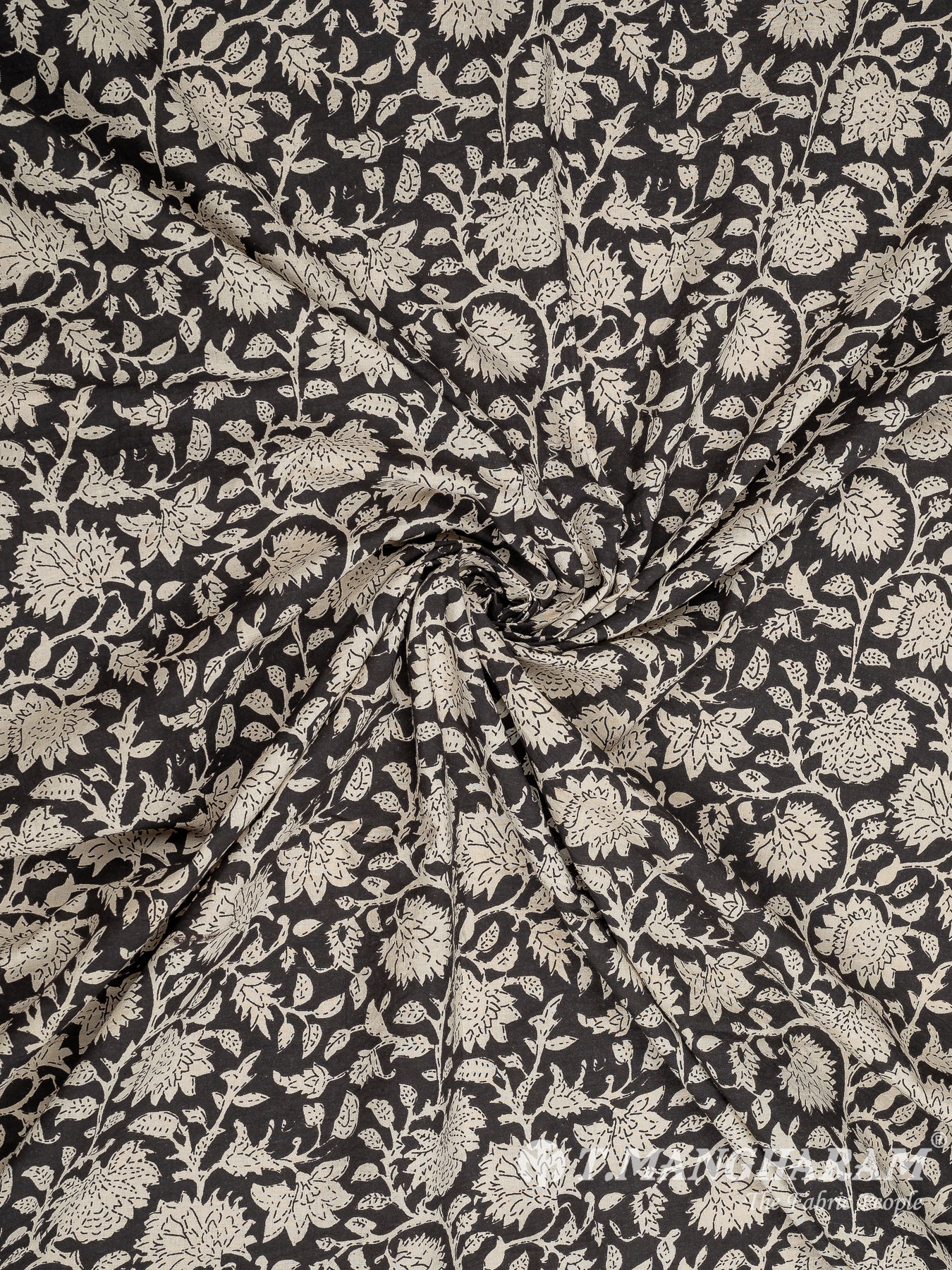 Black Cotton Fabric - EC8230 view-1