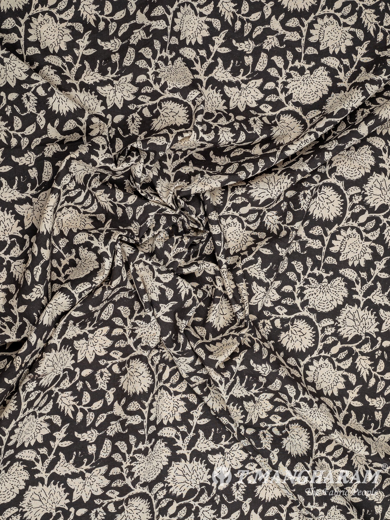Black Cotton Fabric - EC8230 view-4