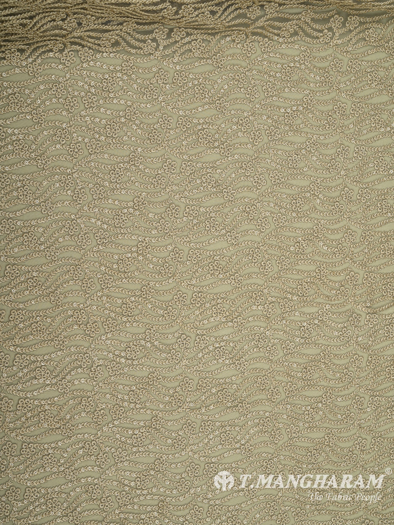 Green Net Embroidery Fabric - EC8427 view-3