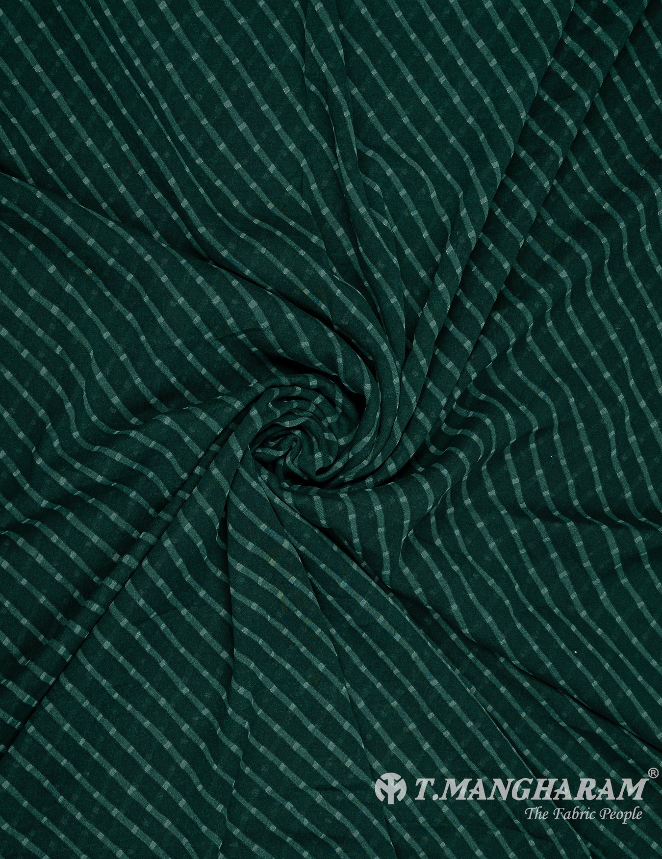 Green Georgette Fabric - EC9787 view-1