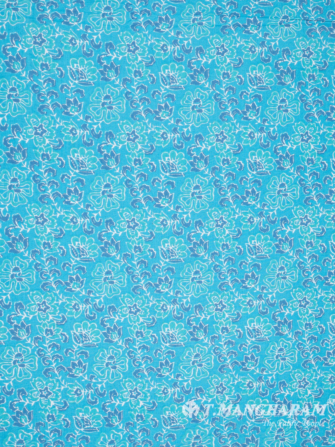 Blue Cotton Fabric - EC8337 view-3
