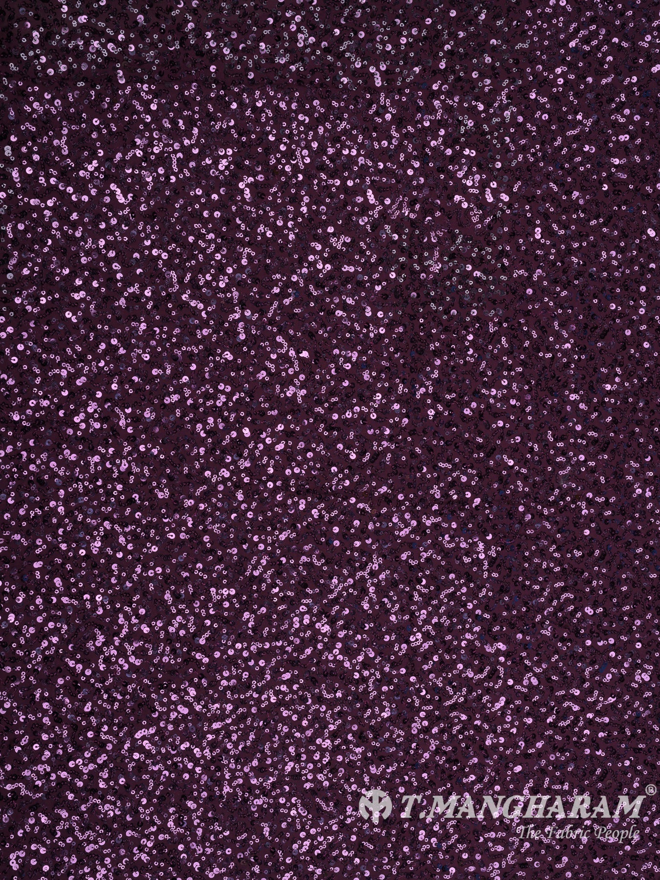 Purple Sequin Georgette Fabric - EB5750 view-3