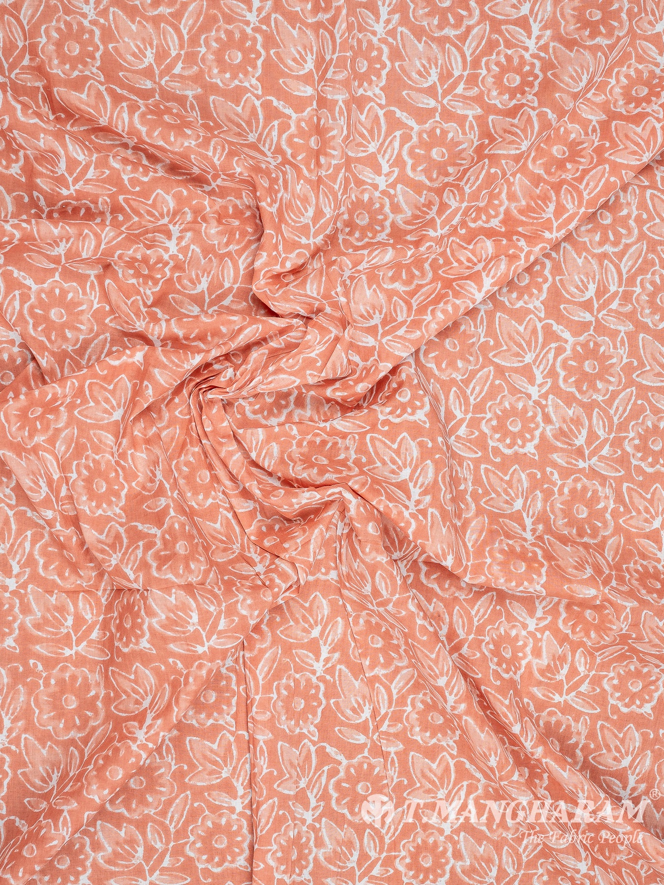 Peach Cotton Fabric - EC8345 view-4