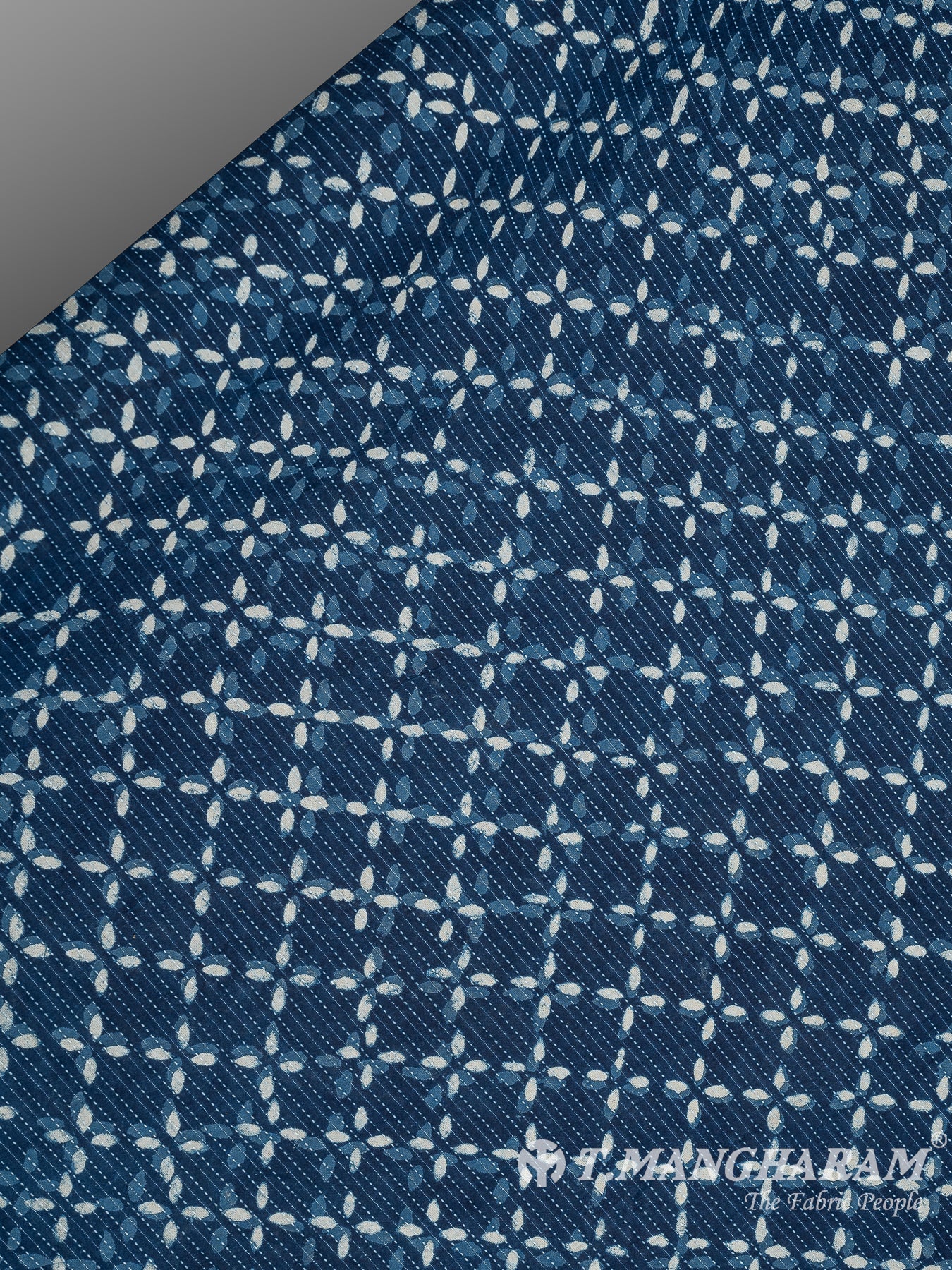 Blue Cotton Fabric - EC8205 view-2