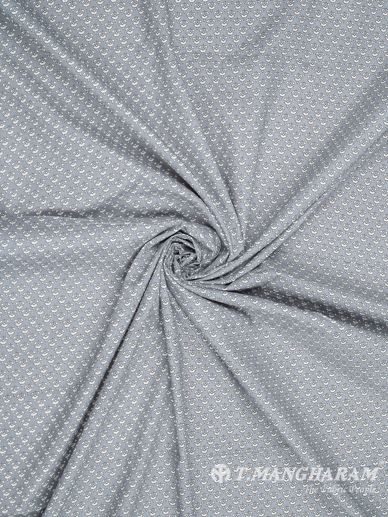 Grey Cotton Fabric - EC8319 view-1