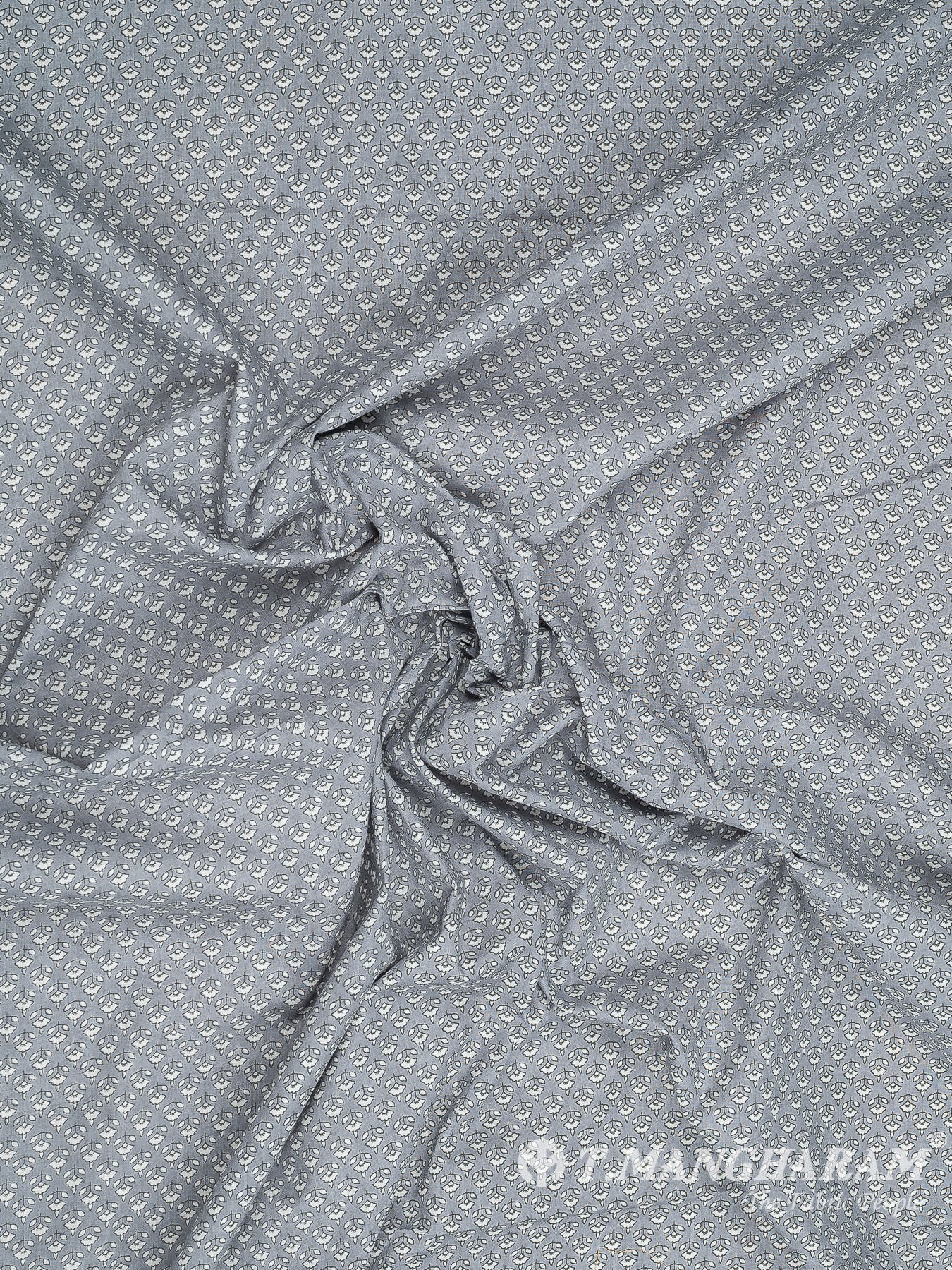 Grey Cotton Fabric - EC8319 view-4