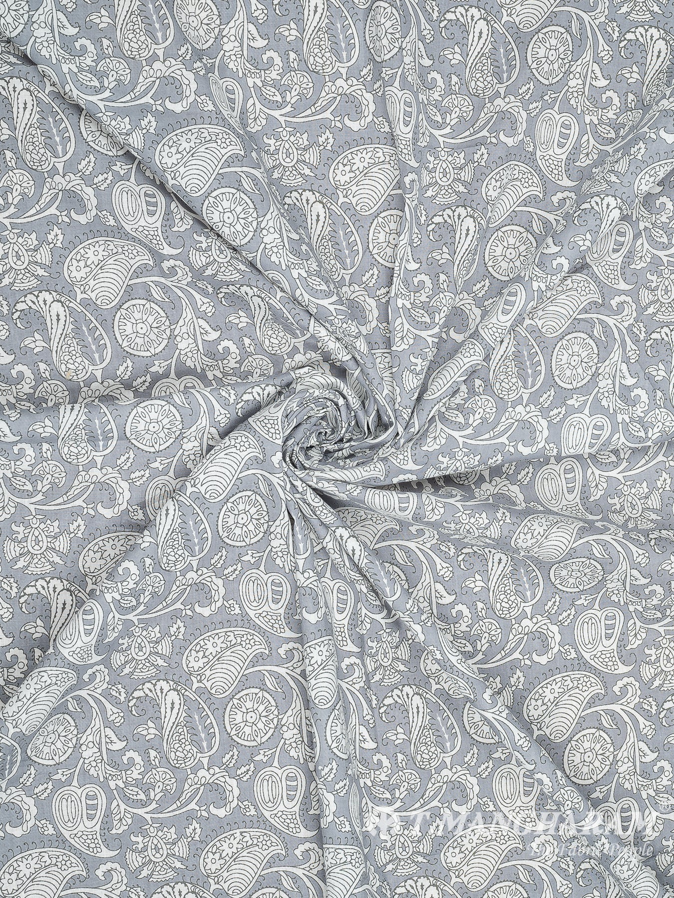 Grey Cotton Fabric - EC8318 view-1