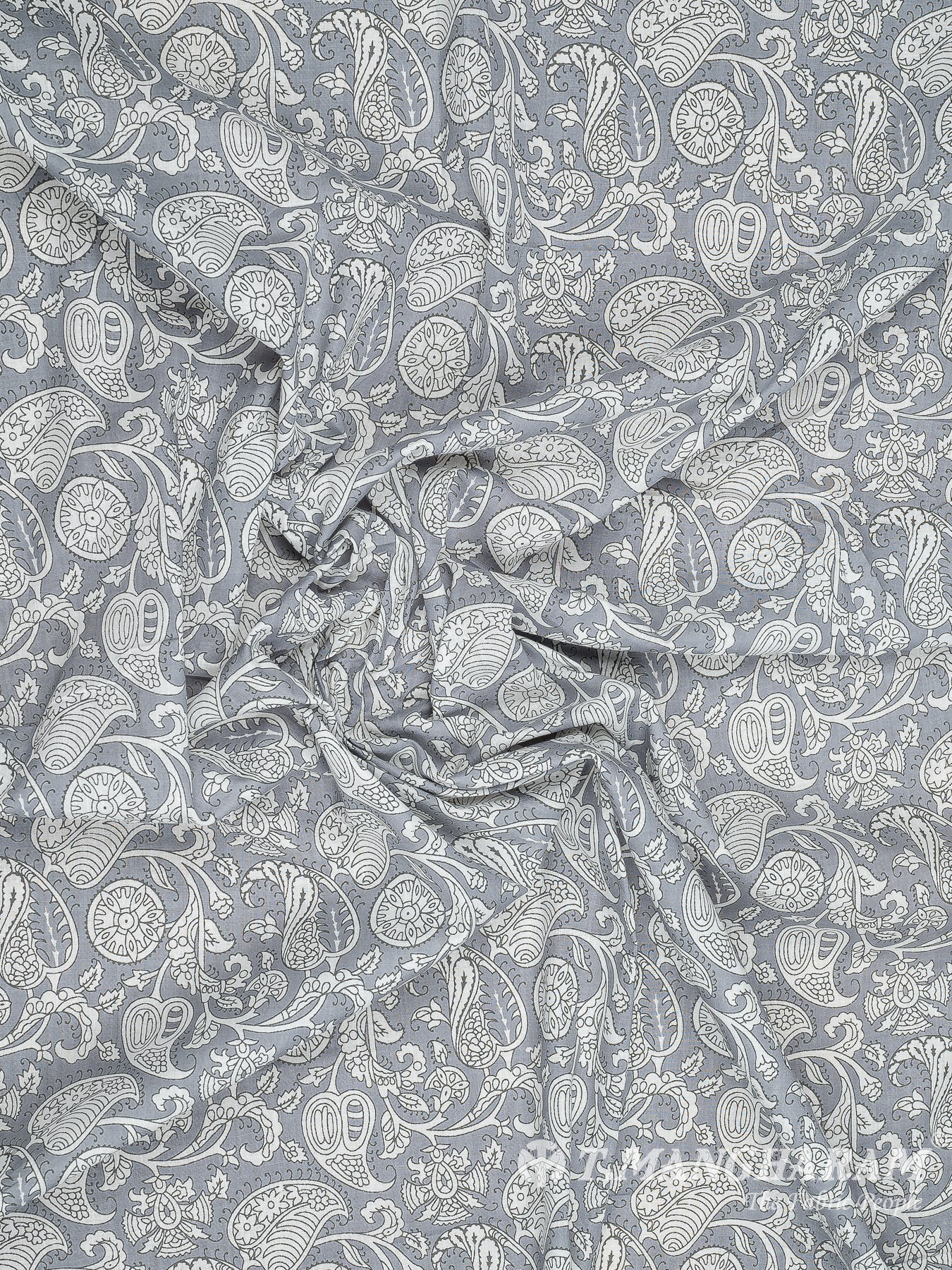 Grey Cotton Fabric - EC8318 view-4
