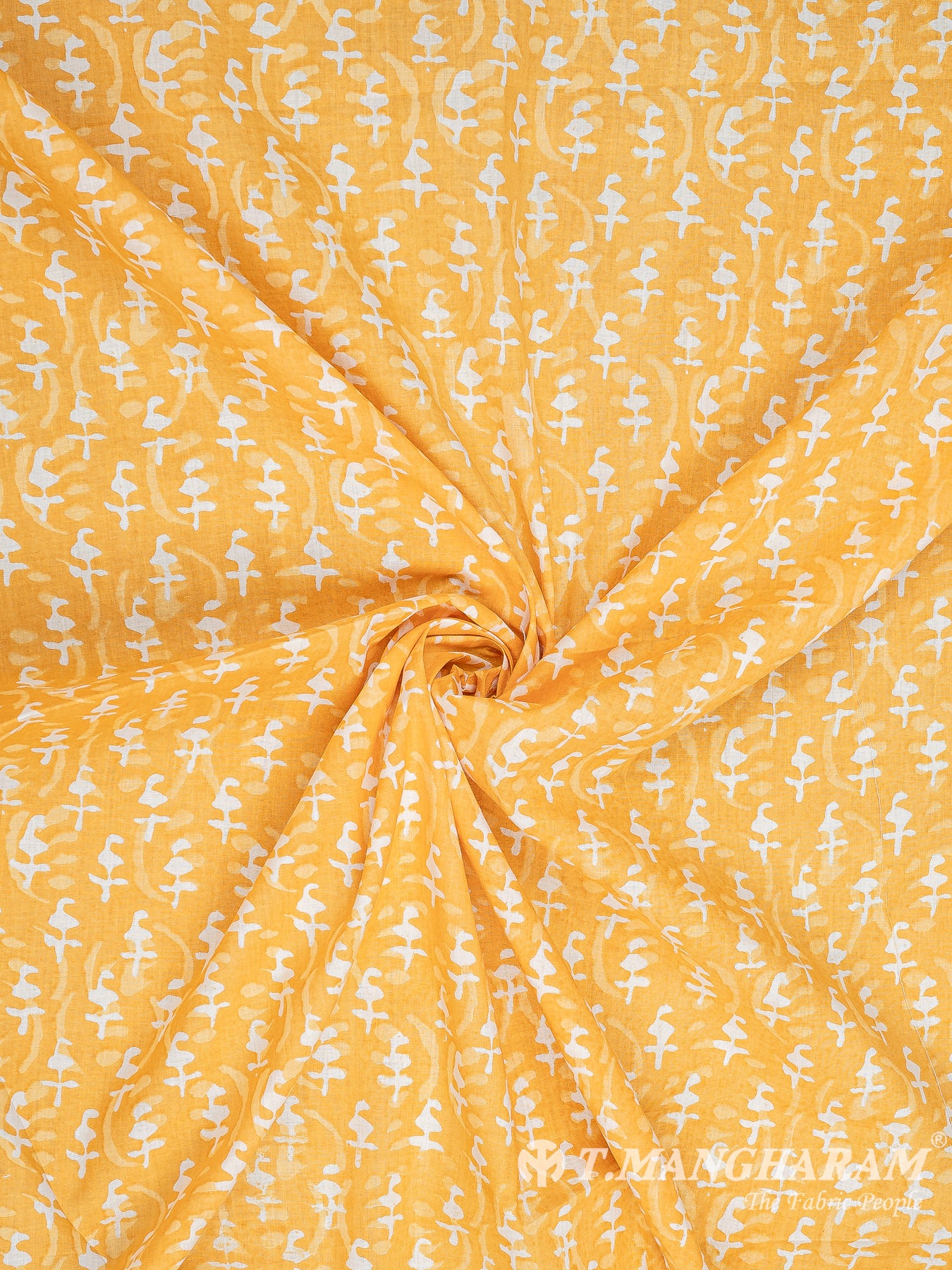 Yellow Cotton Fabric - EC8321 view-1