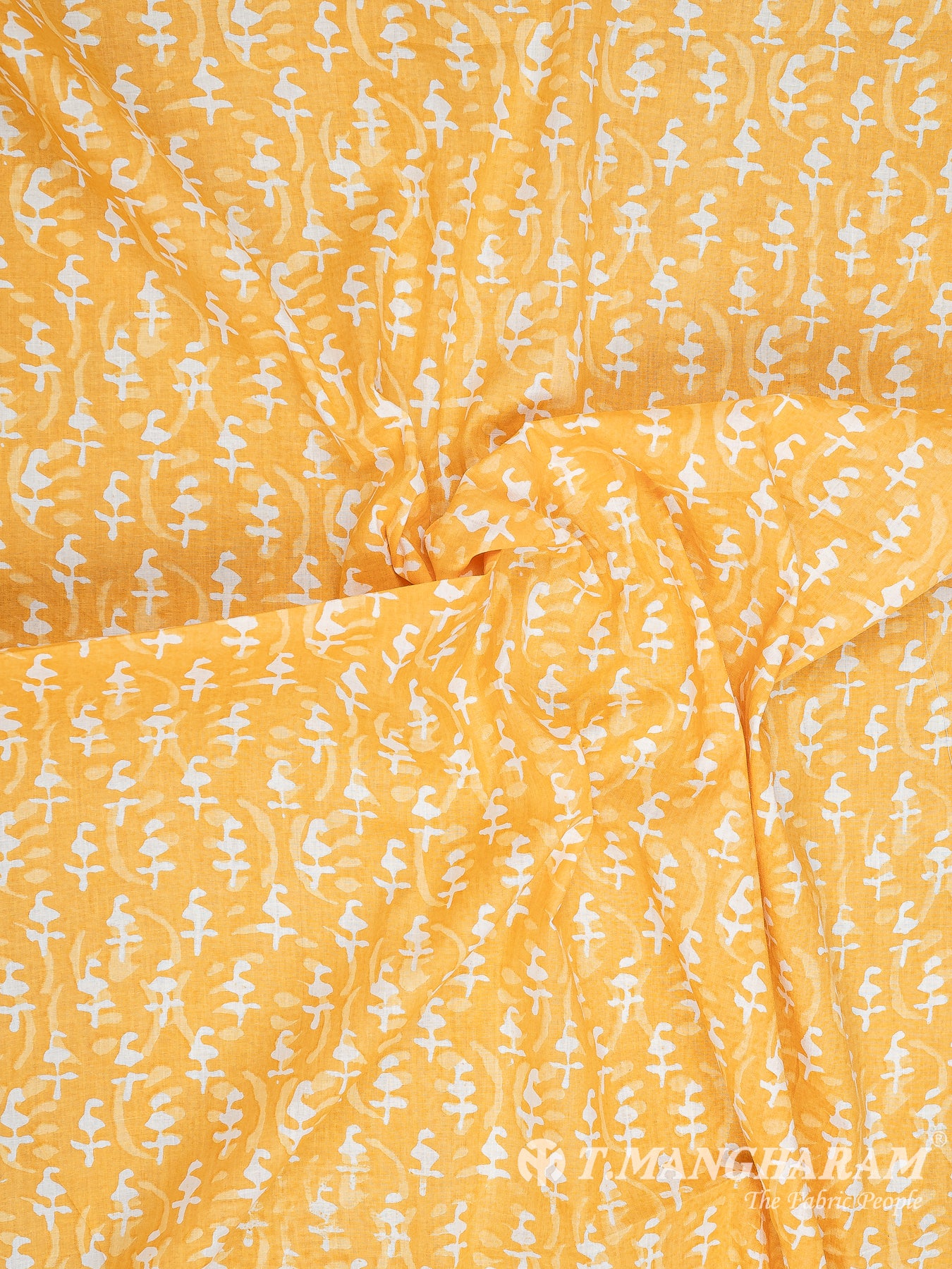Yellow Cotton Fabric - EC8321 view-4