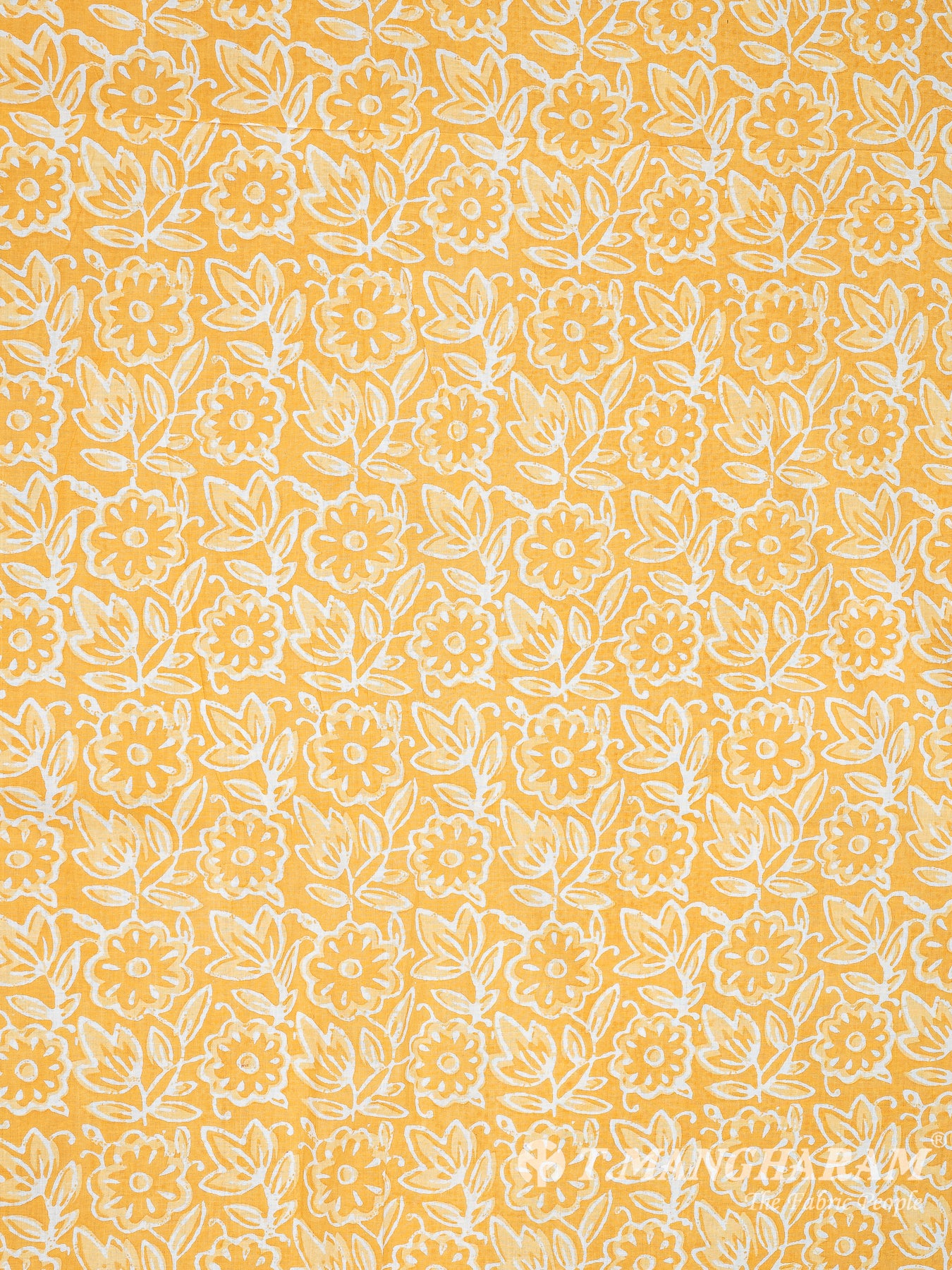Yellow Cotton Fabric - EC8344 view-3