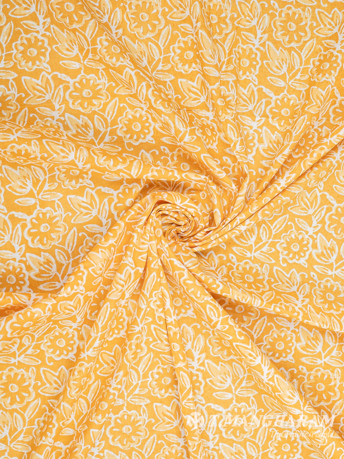 Yellow Cotton Fabric - EC8344 view-1