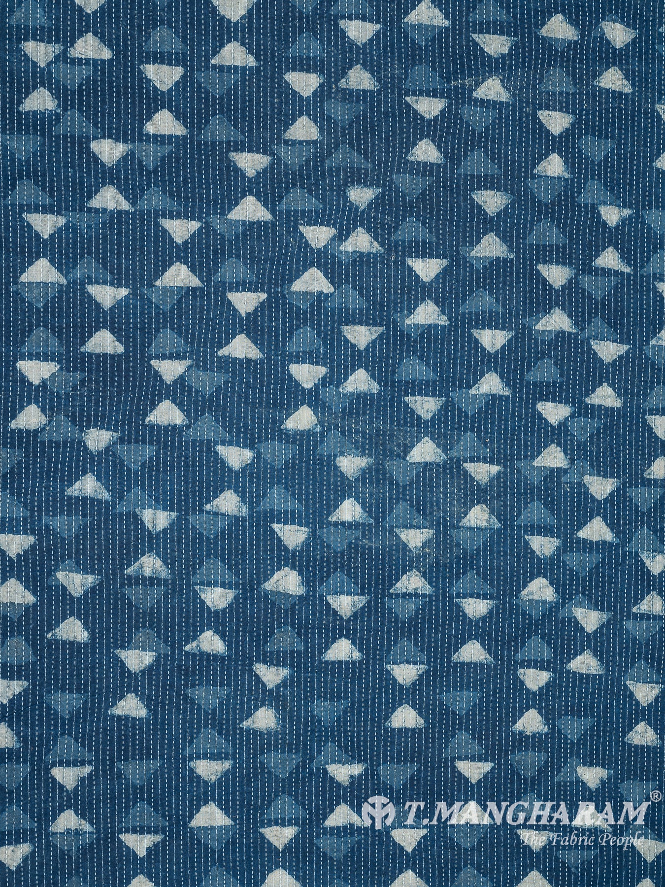 Blue Cotton Fabric - EC8220 view-3