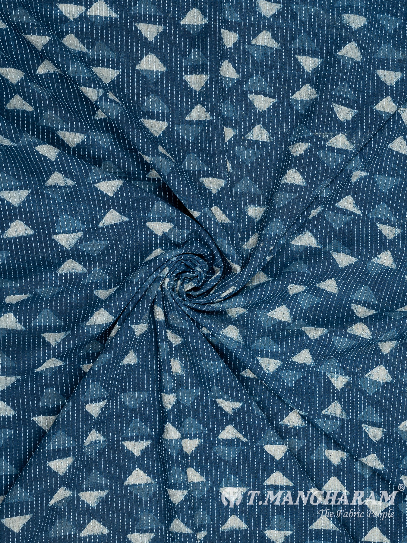 Blue Cotton Fabric - EC8220 view-1