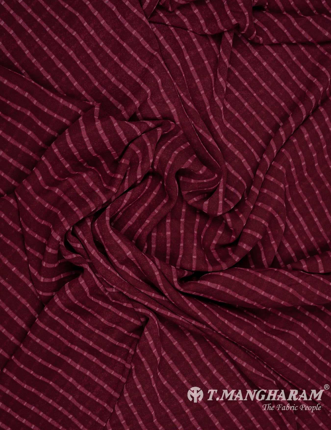 Wine Georgette Fabric - EC9789 view-4