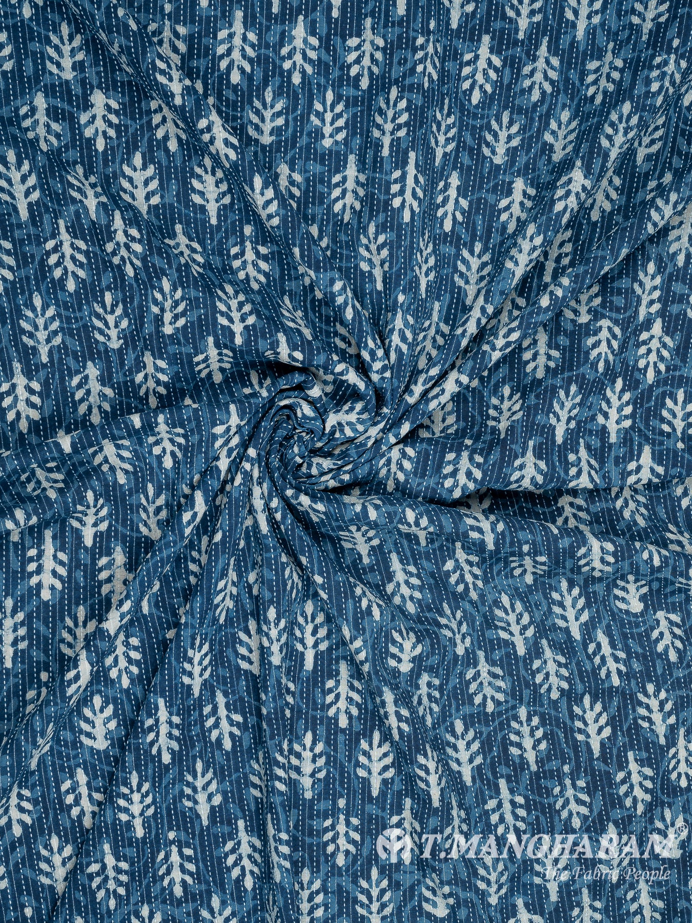 Blue Cotton Fabric - EC8223 view-1