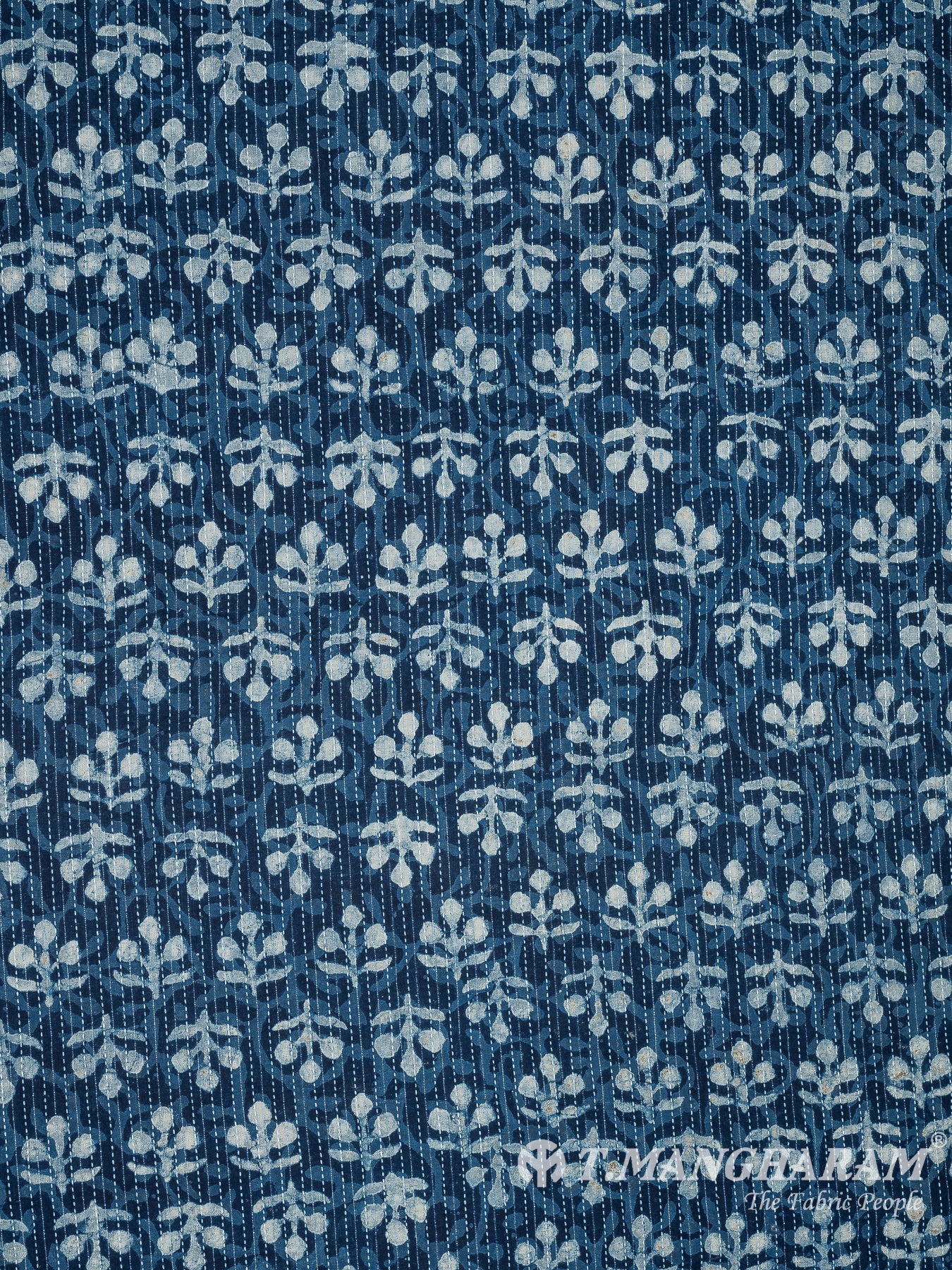 Blue Cotton Fabric - EC8207 view-3