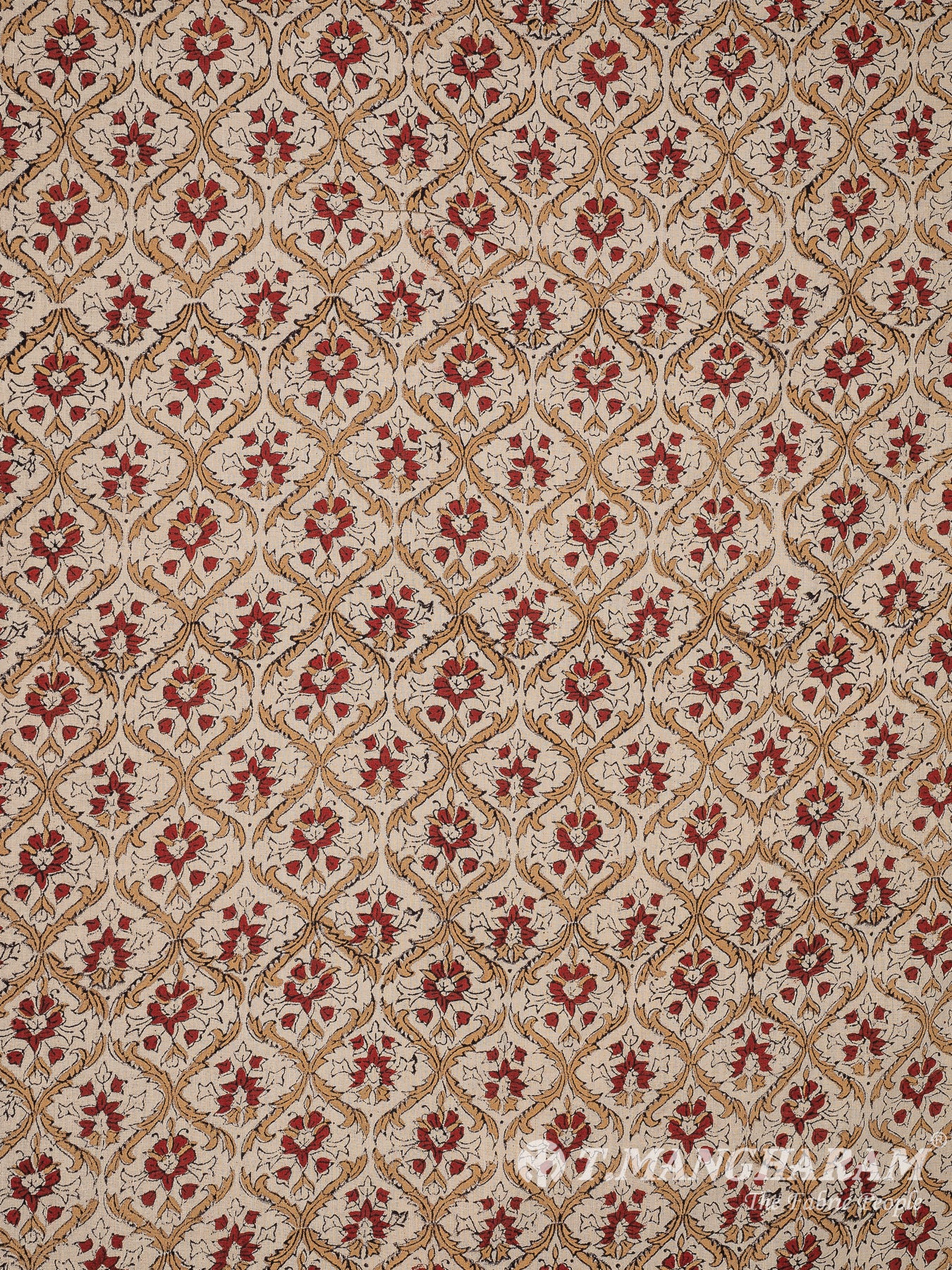 Beige Cotton Fabric - EC8248 view-3