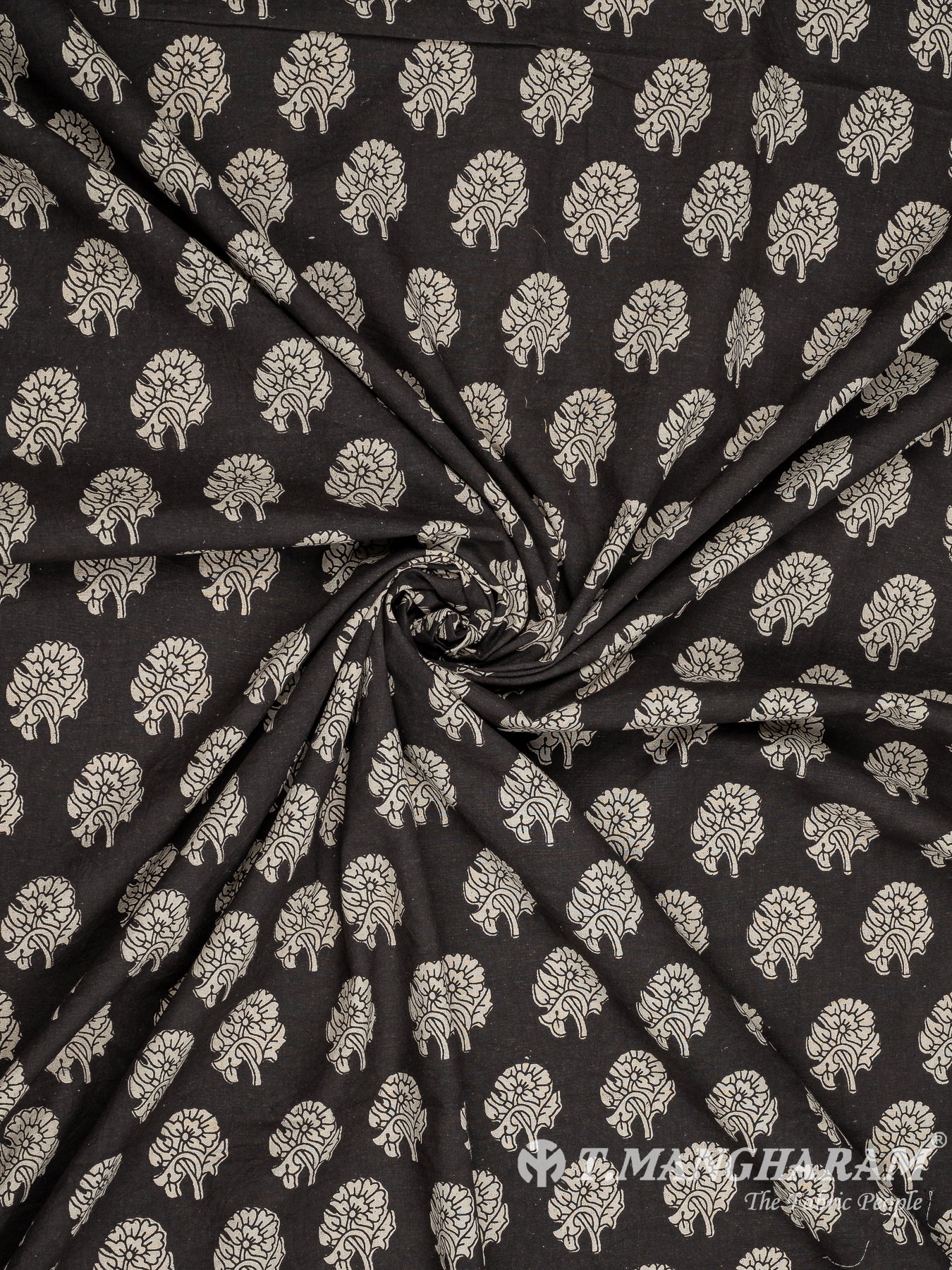 Black Cotton Fabric - EC8224
